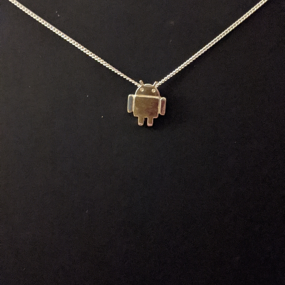 Android Logo Mini Robot Necklace